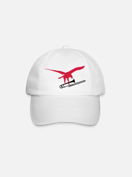 eagle trombone - Baseballkappe - Weiß/Weiß