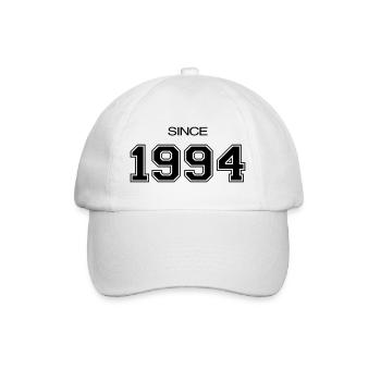 1994 Geburtstagsgeschenk - Baseballkappe - Weiß/Weiß - Vorne