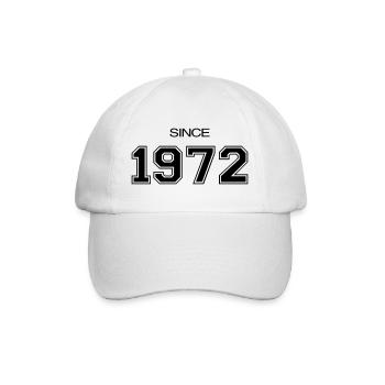 cadeau d'anniversaire 1972 - Casquette classique - blanc/blanc - Devant