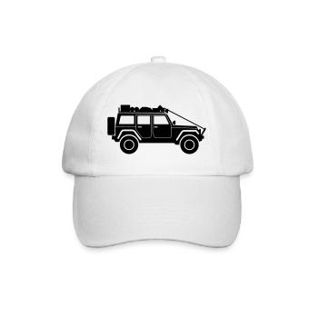 Jeep-Rubicon - Baseballkappe - Weiß/Weiß - Vorne