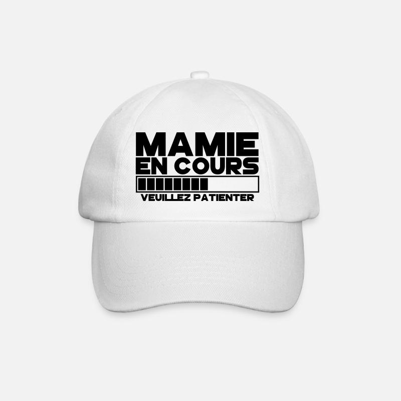 MAMIE(veuillez patienter) - Casquette classique - blanc/blanc
