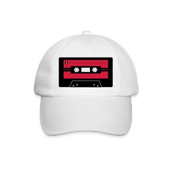 Kassette_farbe - Baseballkappe - Weiß/Weiß - Vorne