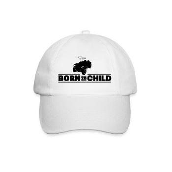 Born 2B Child - Bobbycar - Baseballkappe - Weiß/Weiß - Vorne