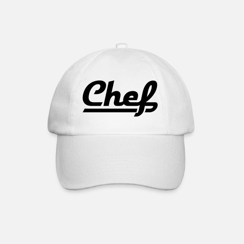 Chef - Baseballkappe - Weiß/Weiß