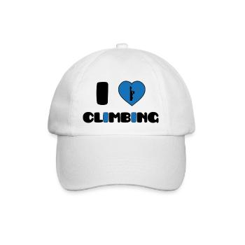 I Love Climbing - Casquette classique - blanc/blanc - Devant