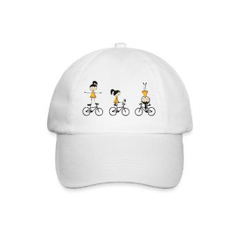 Cyclisme artistique, cyclisme artistique, cyclisme en salle, filles - Casquette classique - blanc/blanc - Devant