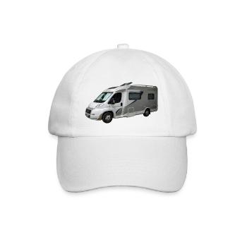 camper - Baseball Cap - white/white - Front
