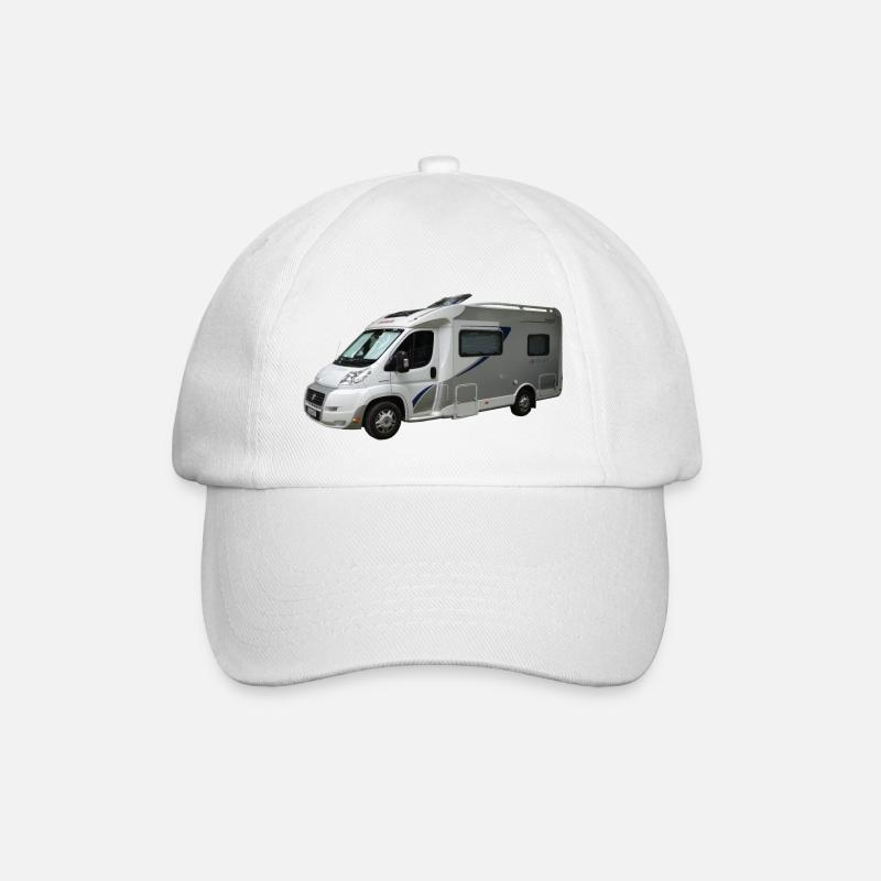 Reisemobil - Baseballkappe - Weiß/Weiß