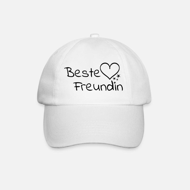 Meilleure amie - Casquette classique - blanc/blanc