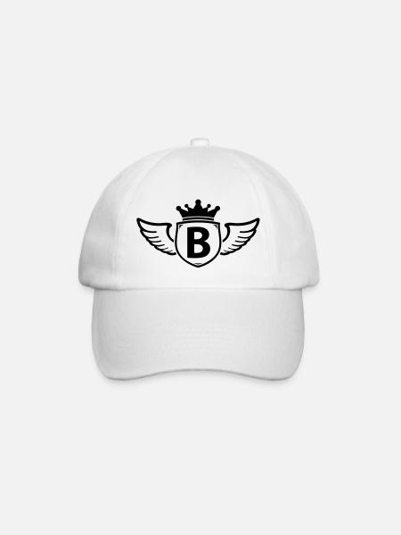 b - Baseballkappe - Weiß/Weiß