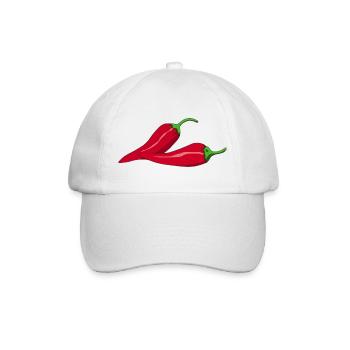 Hot chili - Baseball Cap - white/white - Front