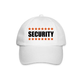 Security - Baseballkappe - Weiß/Weiß - Vorne