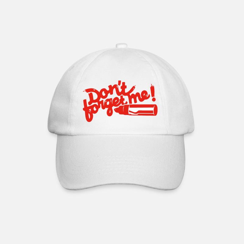 S’il vous plaît, n’oubliez pas - Ne m’oubliez pas - Casquette classique - blanc/blanc