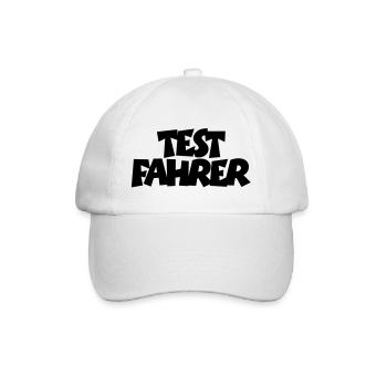 Testfahrer - Baseballkappe - Weiß/Weiß - Vorne