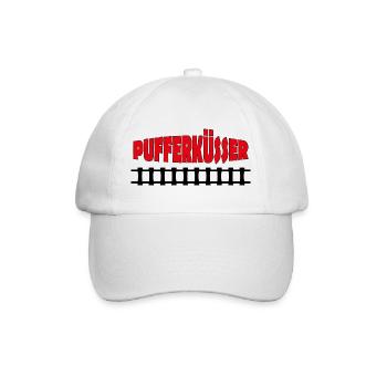 PUFFERKÜSSER - Baseballkappe - Weiß/Weiß - Vorne