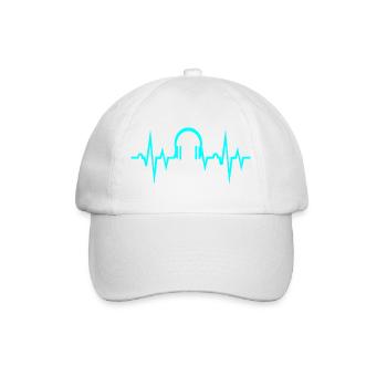 Music is my love - Baseball Cap - white/white - Front