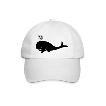 baleine baleine baleine rorqual bleu dauphin - Casquette classique - blanc/blanc - Devant
