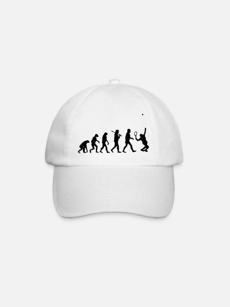 evolution Tennis - Baseball Cap - white/white