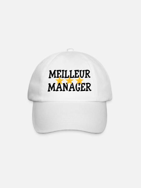 Meilleur Manager - Casquette classique - blanc/blanc