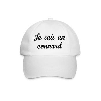 Je suis un Connard ! - Casquette classique - blanc/blanc - Devant