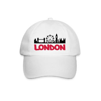 london_skyline - Baseballkappe - Weiß/Weiß - Vorne