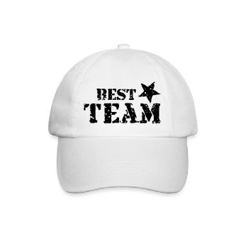 Best Team, Star, Champions, Sports, Winner, Club - Baseball Cap - white/white - Front