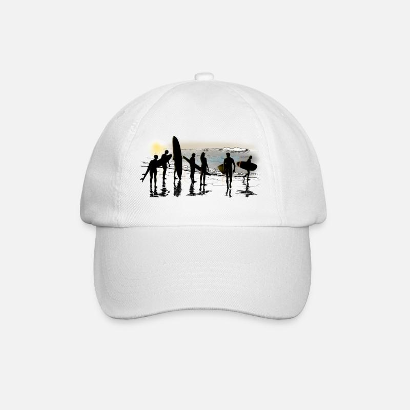 surfing - Baseballkappe - Weiß/Weiß