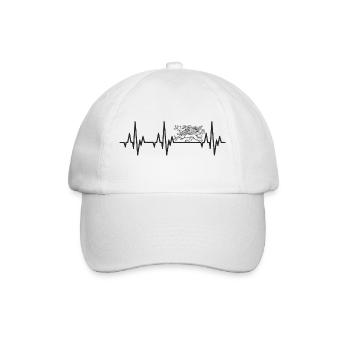 Heartbeat Rostock Greif - Baseball Cap - white/white - Front