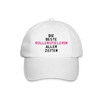 Rollenspieler Rollenspiel Spiel MMORPG Gaming Geek - Baseballkappe - Weiß/Weiß - Vorne
