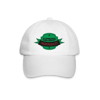 Electricien premium quality - Casquette classique - blanc/blanc - Devant