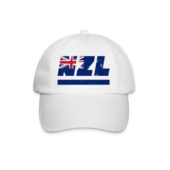 Drapeau de la Nouvelle-Zélande NZL - Casquette classique - blanc/blanc - Devant