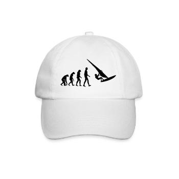 Windsurfen / Windsurfer / Windsurf / Windsurfing - Baseballkappe - Weiß/Weiß - Vorne