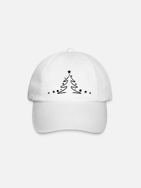Weihnachten - Baum Kugeln - Baseballkappe - Weiß/Weiß