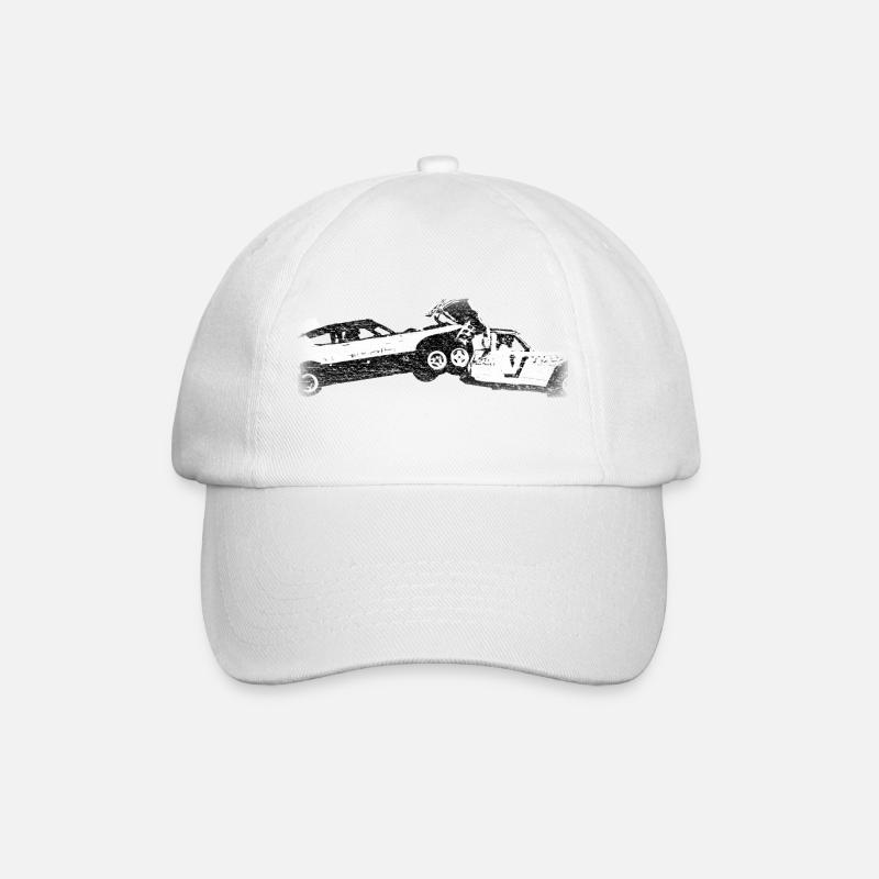 Banger Racing Jack-up - Baseball Cap - white/white