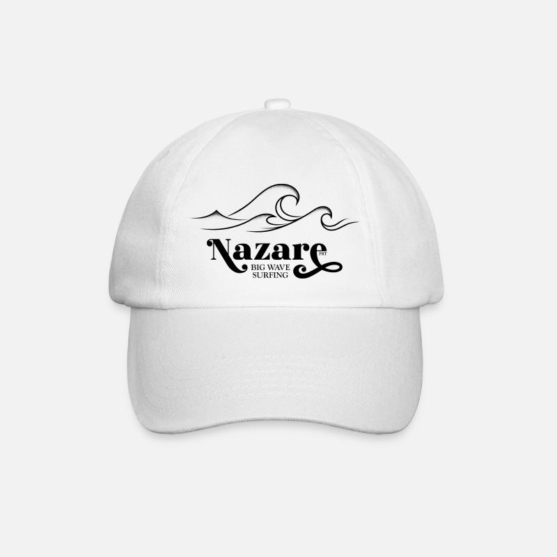 NAZARE PORTUGAL BIG WAVE SURFING - Baseball Cap - white/white