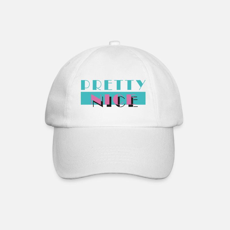 pretty nice - miami vice (sw) - Baseballkappe - Weiß/Weiß