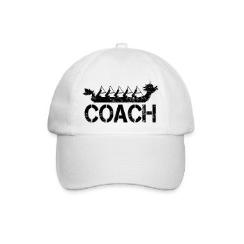 Dragon boat trainer - Baseball Cap - white/white - Front