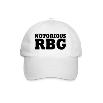 Notorious rbg - Baseballkappe - Weiß/Weiß - Vorne