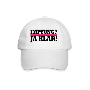 impfung - Baseballkappe - Weiß/Weiß - Vorne