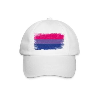 Bisexual Flag LGBT - Baseball Cap - white/white - Front