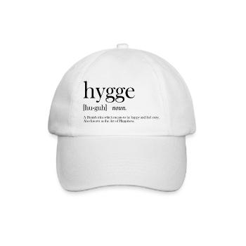 Hygge gift Scandinavian North - Baseball Cap - white/white - Front