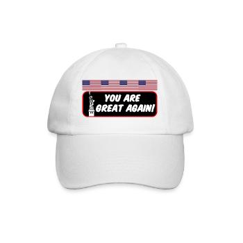 USA America Biden Sayings - Baseball Cap - white/white - Front