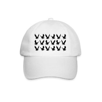 Bird of prey eagle - Baseball Cap - white/white - Front