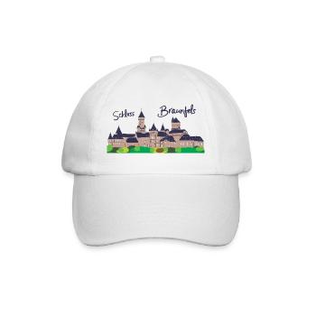 Braunfels Castle in Hesse, drawing - Baseball Cap - white/white - Front