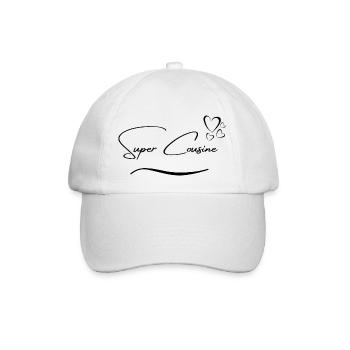 Super Cousine Cadeau Pour La Meilleure Cousine - Casquette classique - blanc/blanc - Devant