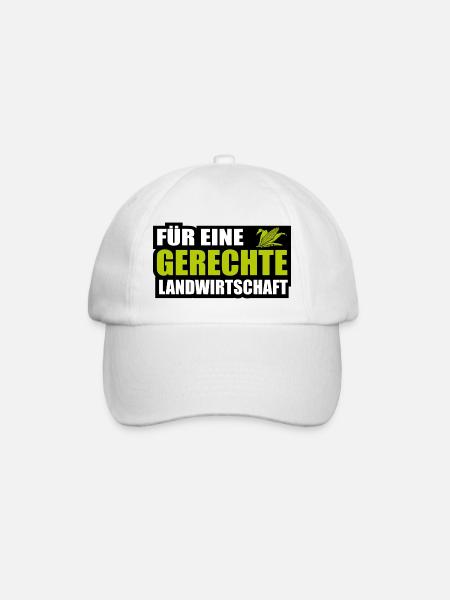 Landwirt Protest Für Eine Gerechte Landwirtschaft - Baseballkappe - Weiß/Weiß
