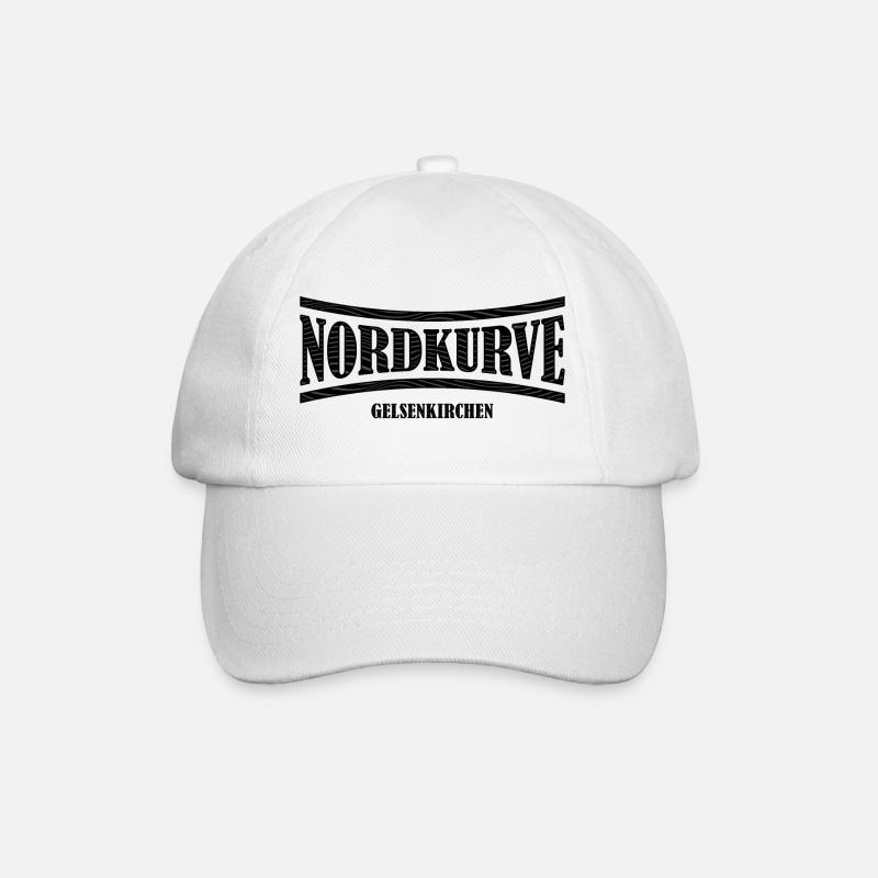 Nordkurve Gelsenkirchen Geschenkidee - Baseballkappe - Weiß/Weiß