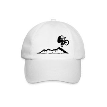 Cyclistes cadeau vélo Sport Downhill - Casquette classique - blanc/blanc - Devant