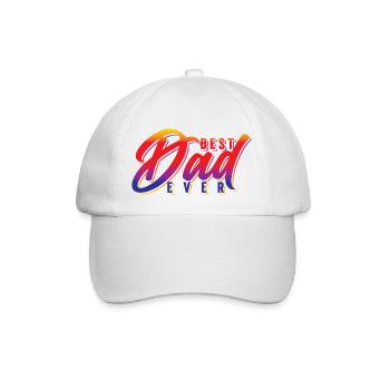 Best Dad Ever - Baseball Cap - white/white - Front