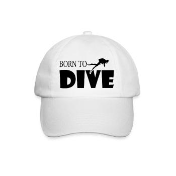 Diving Dive tauchen - Baseballkappe - Weiß/Weiß - Vorne